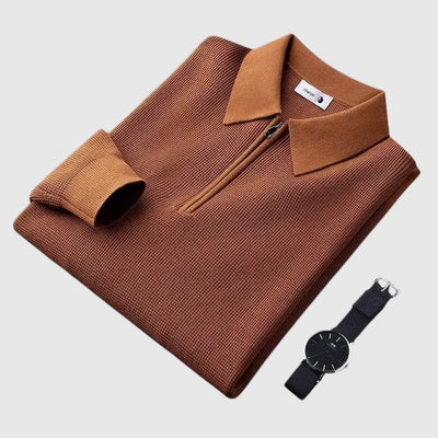 Либуше - Елегантна мъжка блуза с цип