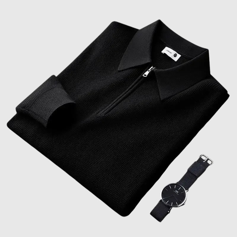 Либуше - Елегантна мъжка блуза с цип