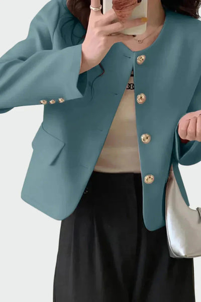 LIBUŠE - Удобен костюм в сив цвят