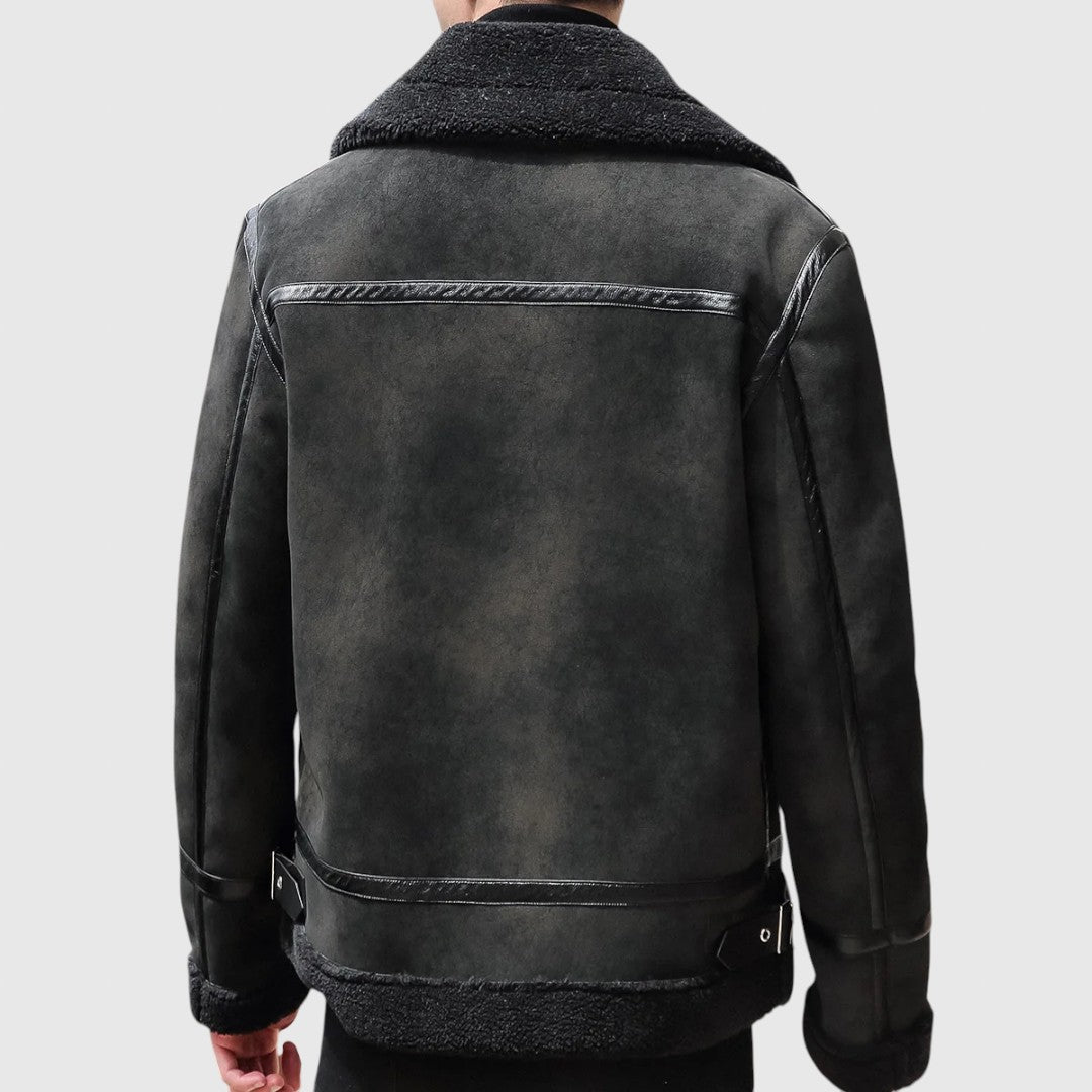 Цветан- палто от велур 