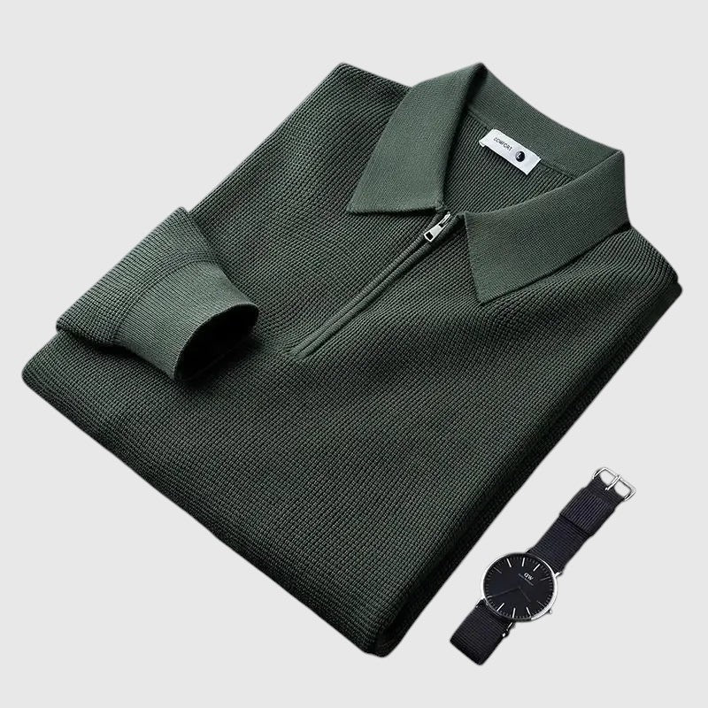 Либуше - Елегантна мъжка блуза с цип