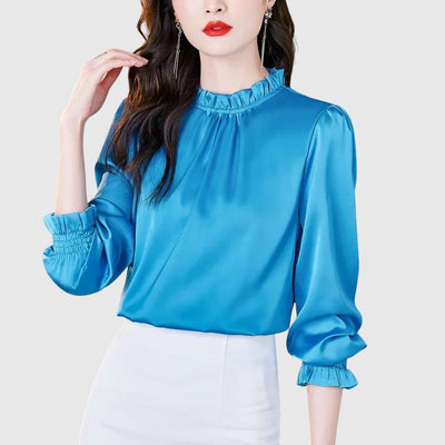 Яна - Елегантна сатенена блуза