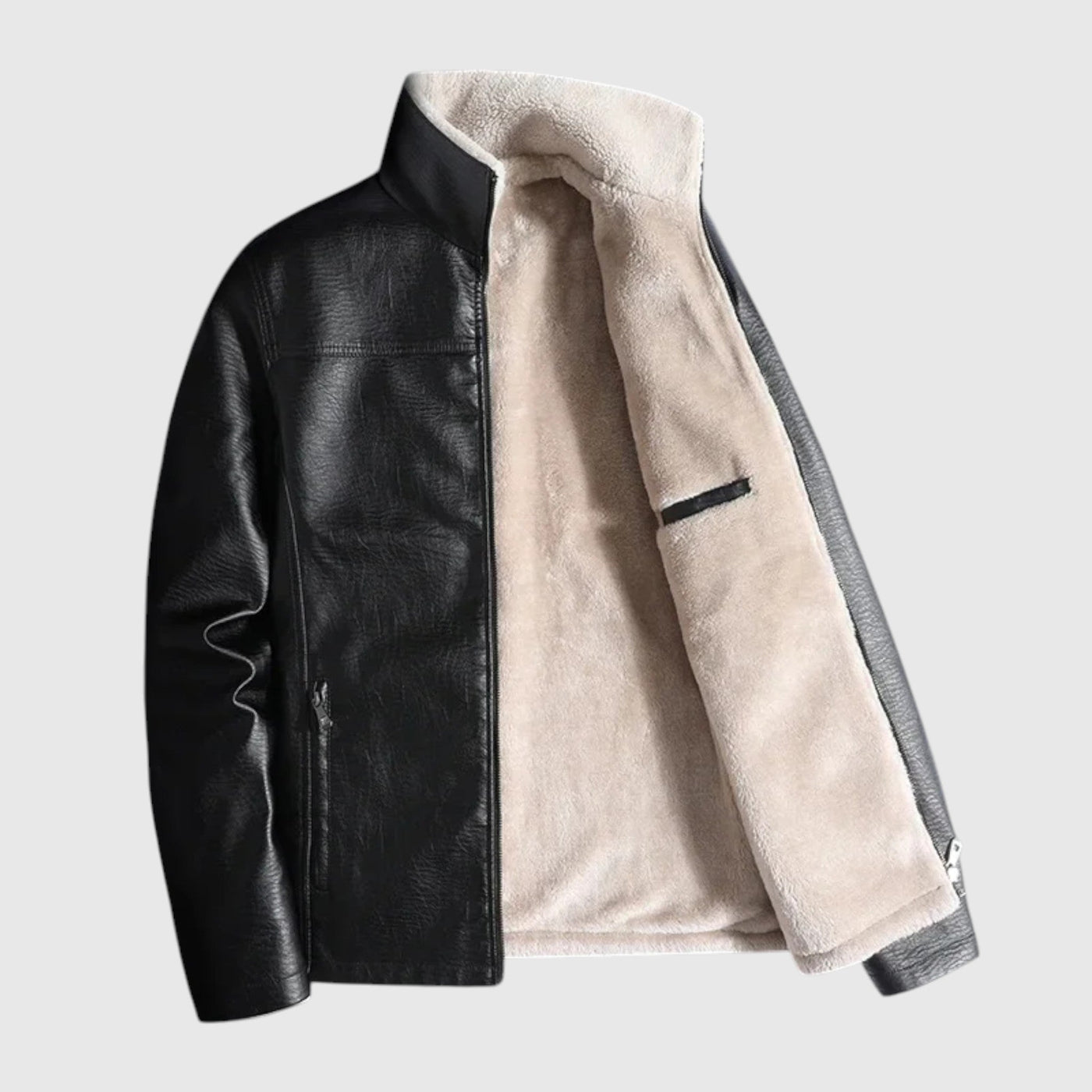 Милен-Подплатено кожено яке 