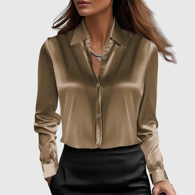 Люси – елегантна сатенена риза 