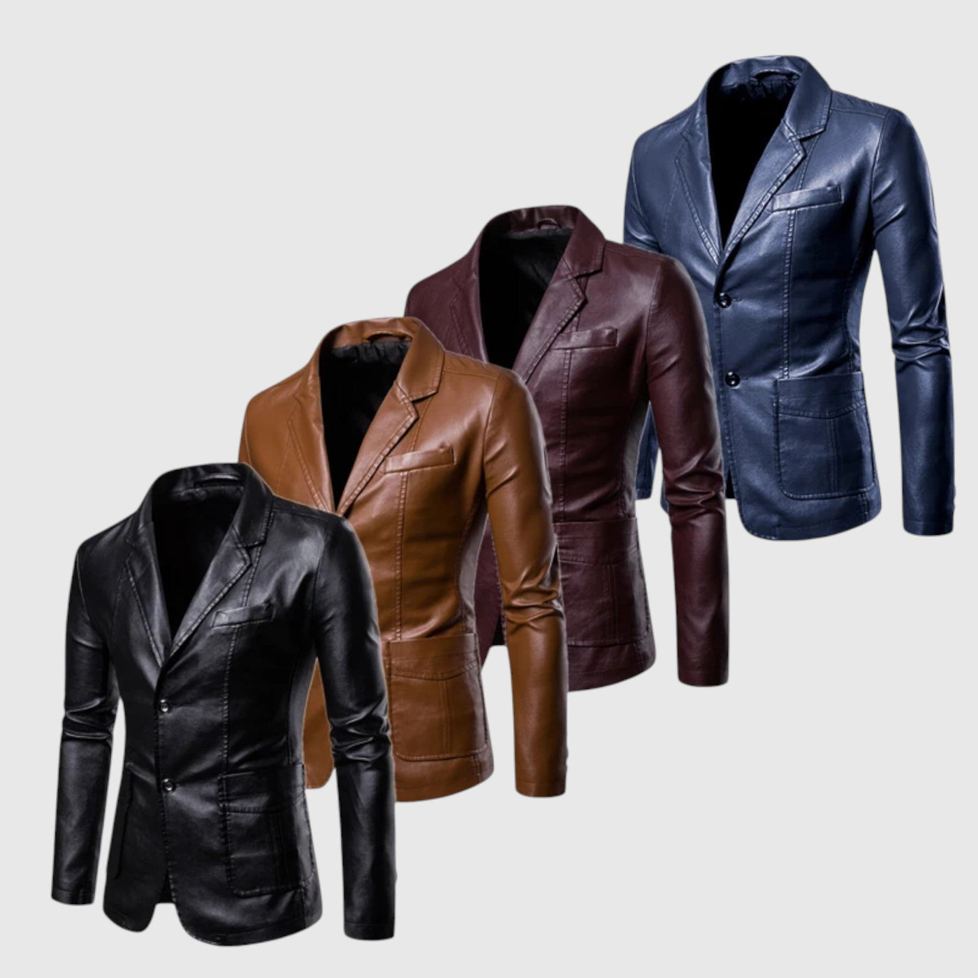 Стефан-Елегантно кожено яке 