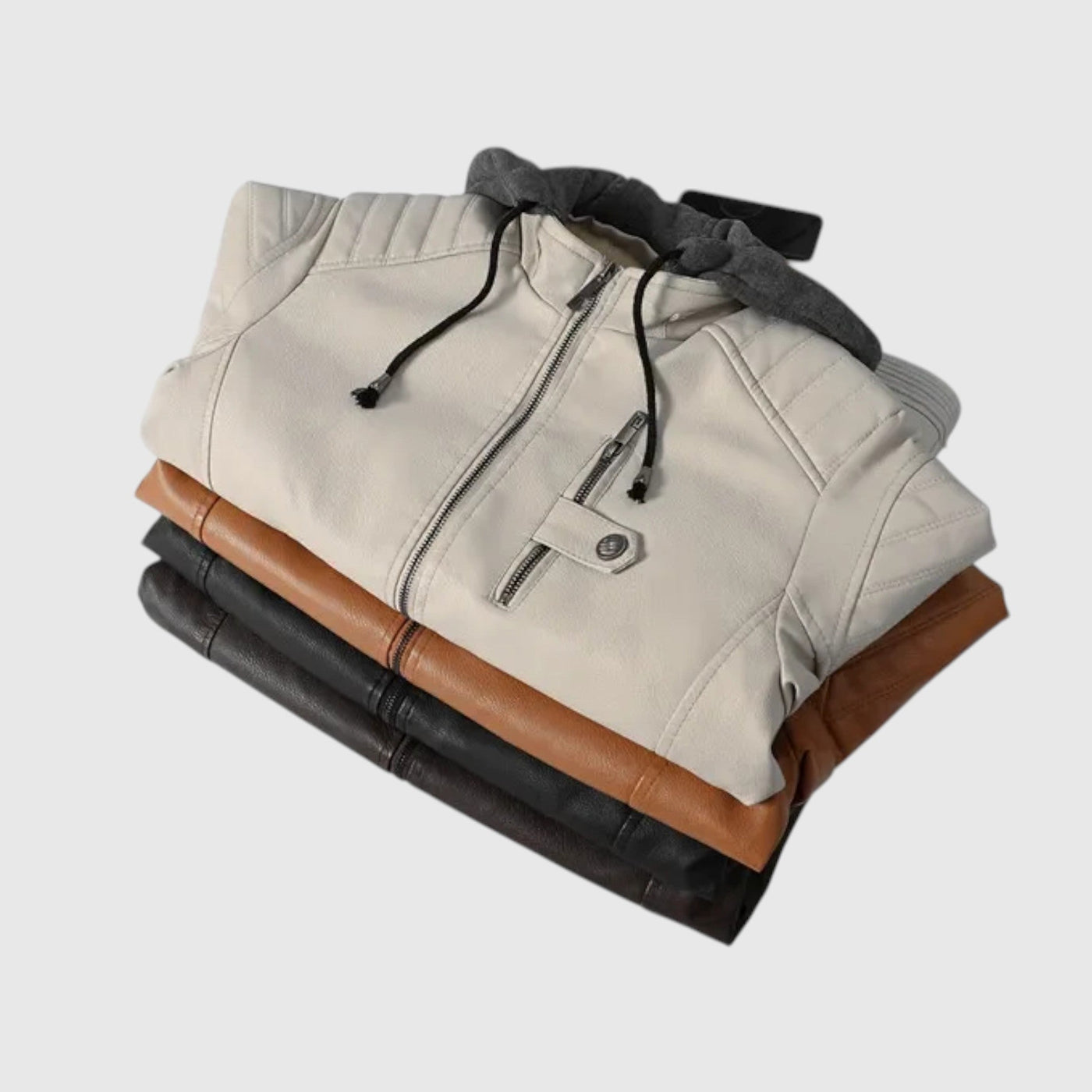 Борис-Кожено яке с качулка