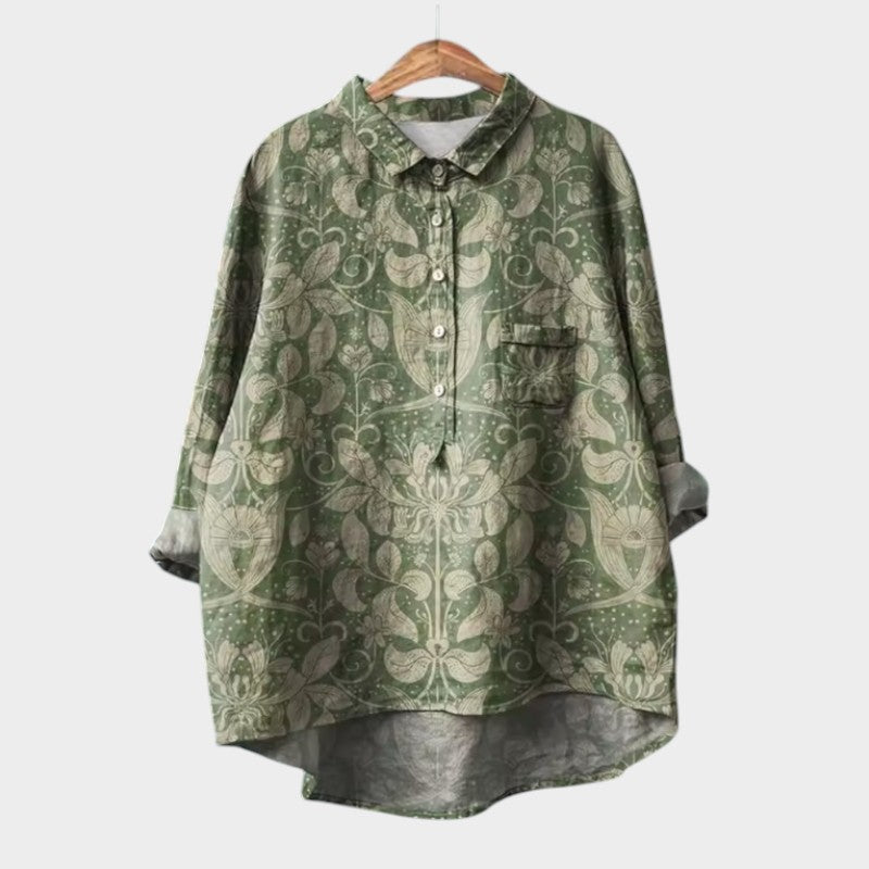 Мадике | Премиум блуза с дантелови детайли