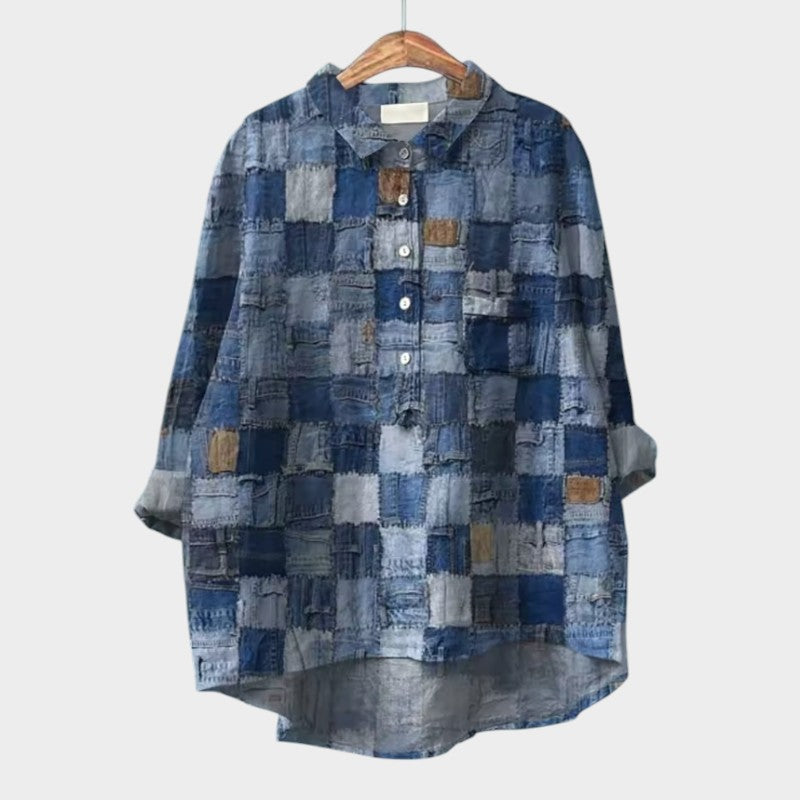 Мари | Премиум блуза с цветни мотиви