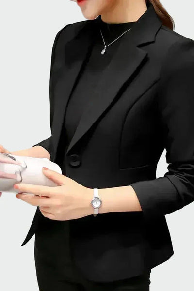 ЛИБУШЕ - Елегантно черно палто