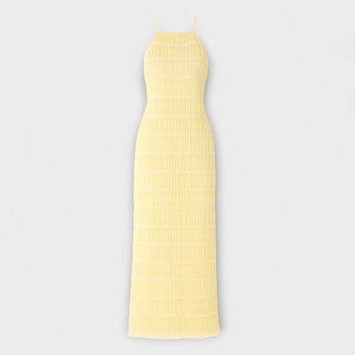 Адилин - Дълга рокля с халтер деколте