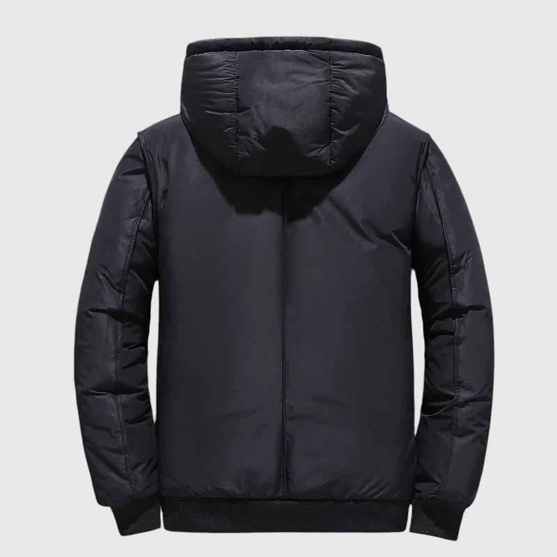 Josef - Пухено яке с качулка и устойчиво покритие 