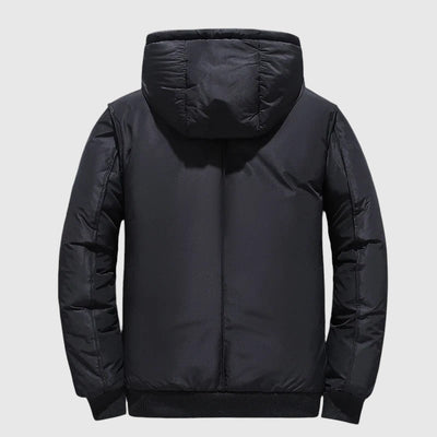 Josef - Пухено яке с качулка и устойчиво покритие 