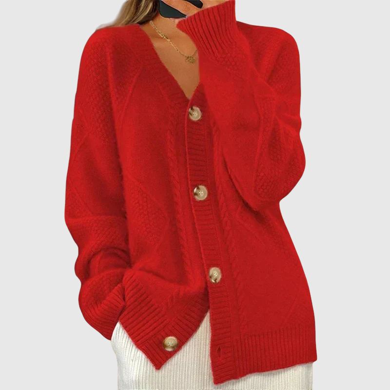 Елоиз - Удобен жилетка с плетен модел