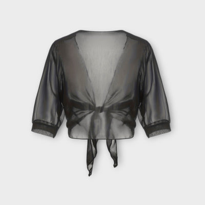 Оливия - Блуза с открит преден панел