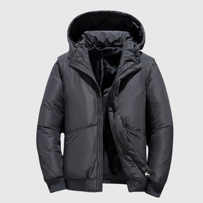 Josef - Пухено яке с качулка и устойчиво покритие 