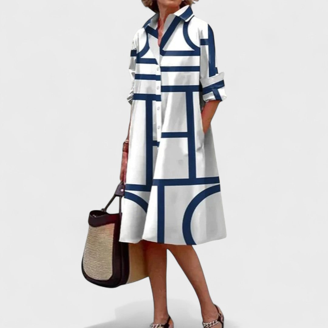 Стела - Геометрични Елегантни Рокли