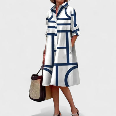 Стела - Геометрични Елегантни Рокли