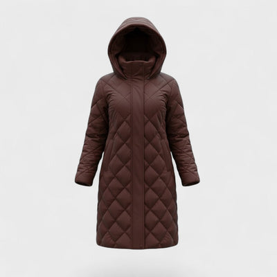 Богна - Елегантно пухено яке с капюшон