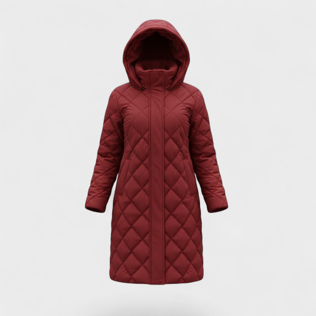 Богна - Елегантно пухено яке с капюшон