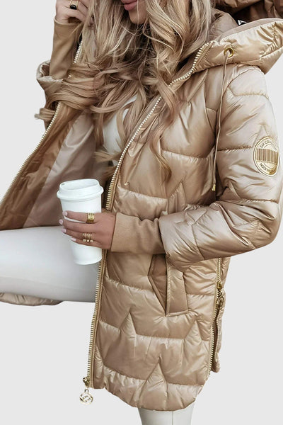 Нолвен – Елегантно дамско палто с качулка