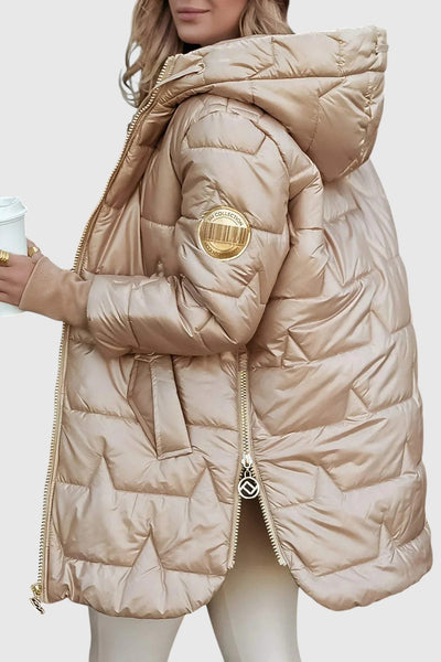 Нолвен – Елегантно дамско палто с качулка