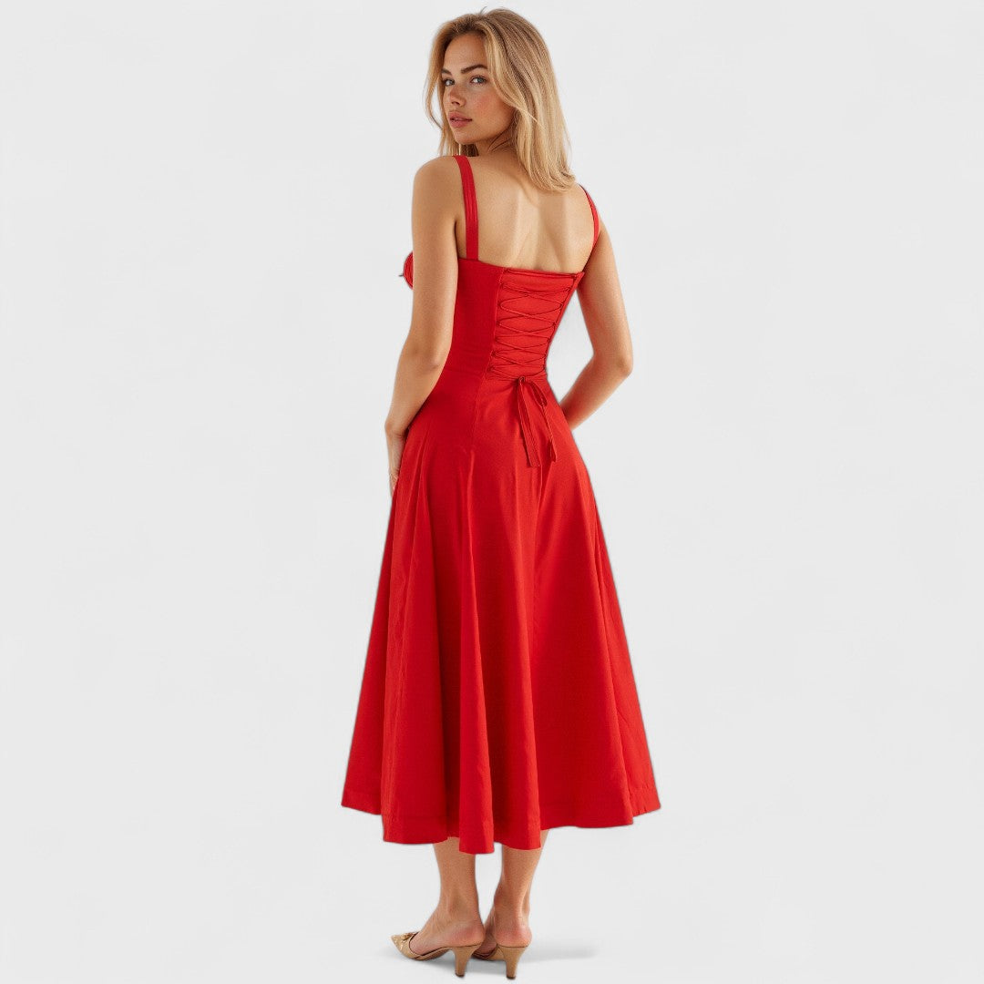 Киана - Корсетни Миди Рокли