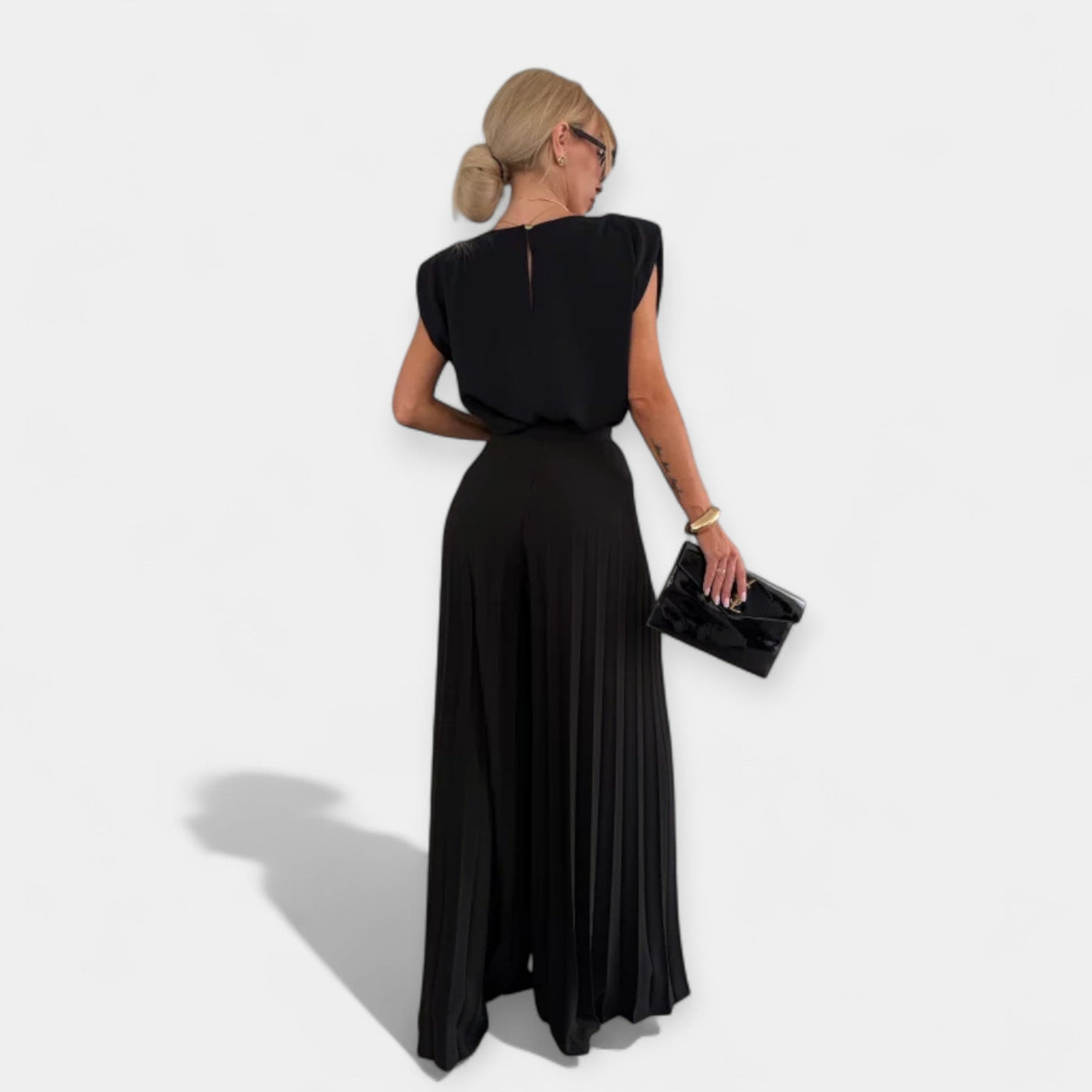 Летен моден комплект с топ и панталони