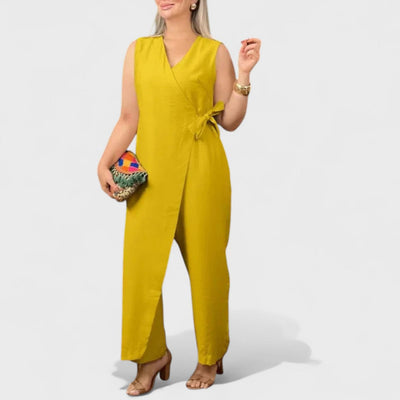 Милена - Елегантен гащеризон с V-образно деколте