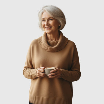 Елиза - Пуловер с шал яка 