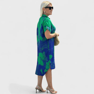 Дагмар - Рокля с Цветен Принт